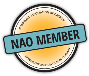 Membership badge for Nonprofit Association of Oregon